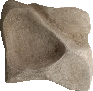 Fold, handmade cement wall sculpture