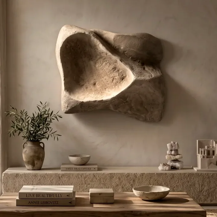 DN.KA wall sculpture in an interior
